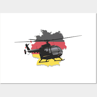 German Black Helicopter Posters and Art